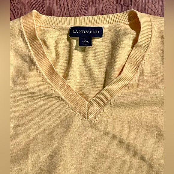 Lands End VNeck Sweater Vest *Good Cond* Size L - Picture 2 of 5
